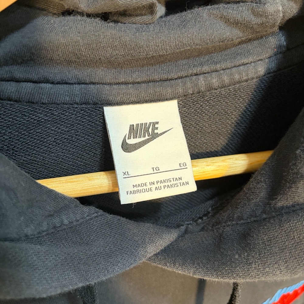 Nike Black Hoodie XL Multicolor Swoosh - Picture 7 of 7